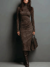 Emma - Elegant Long-Sleeve Midi Dress