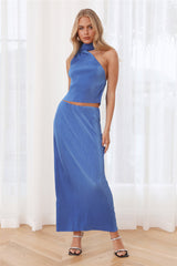 Fashion Retreat Maxi Skirt Blue