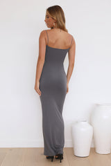 Repeat Wear Maxi Dress Charcoal