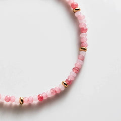 Emily Semi-Precious Bracelet - Light Pink Multi