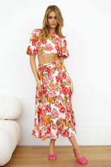 Vacay Mode Crop Top Pink