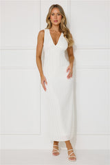 Sparkling Sea Maxi Dress White