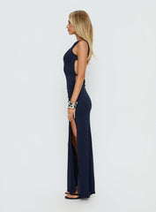 Kaidee Ruched Maxi Dress Midnight