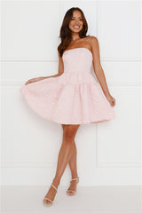 Sasha Strapless Mini Dress Pink