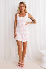 Seashell Shores Knitted Mini Dress Pink