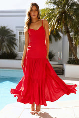 SEVEN WONDERS Dixie Maxi Dress Fire