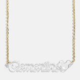 Disney Mickey Mouse Acrylic Custom Nameplate Necklace - Clear