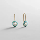 Fallon 14K Gold Semi-Precious Earrings - Turquoise