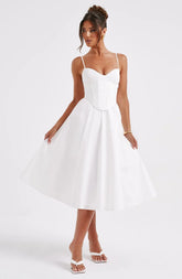 Mariella Midi Dress - Ivory