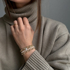 Florence Pisa Bracelet - 4MM/6MM Gold Pisa