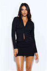 Influence Me Mini Skirt Black