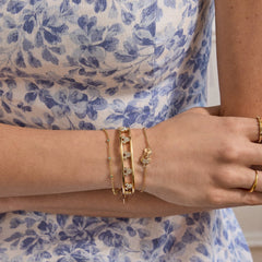 Disney Mickey Mouse Cuff Bracelet - Gold/Pavé