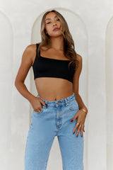 BASE Style Essential Crop Top Onyx Black