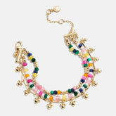 Disney Mickey Mouse Semi-Precious Layered Bracelet - Gold/Multi