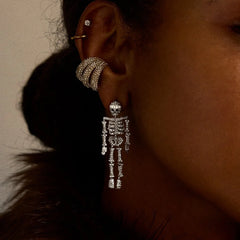 Drop Dead Hottie Earrings - Mini Silver