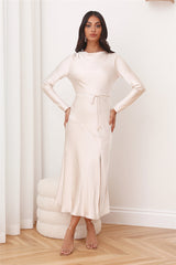 Luxury Invitation Maxi Dress Champagne