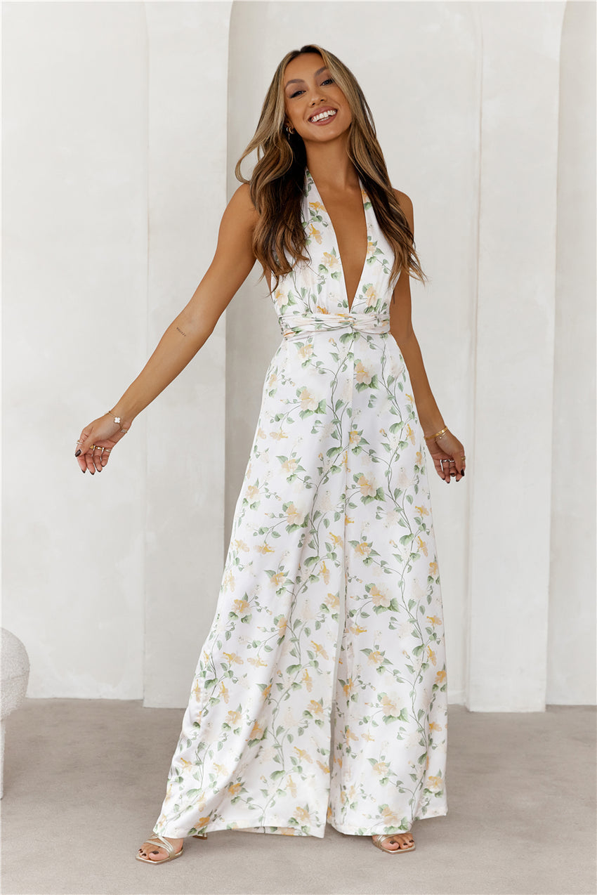    Nights In The Caribbean Jumpsuit Print