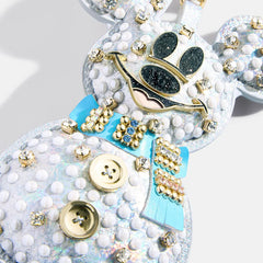 Disney Mickey Mouse Snowman Puff Bag Charm - Disney Snowman Puff Bag Charm
