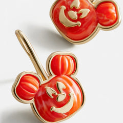 Disney Mickey Mouse Pumpkin Drop Earrings - Orange