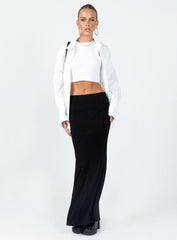 Jodie Maxi Skirt Black Petite