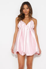 Pretty Doll Satin Mini Dress Pink