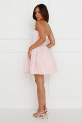 Sasha Strapless Mini Dress Pink
