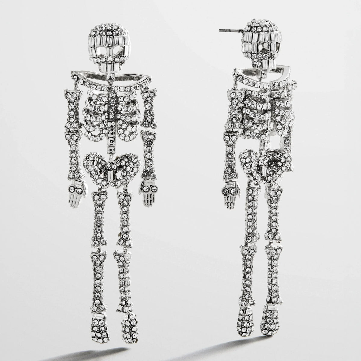 Drop Dead Hottie Earrings - Silver