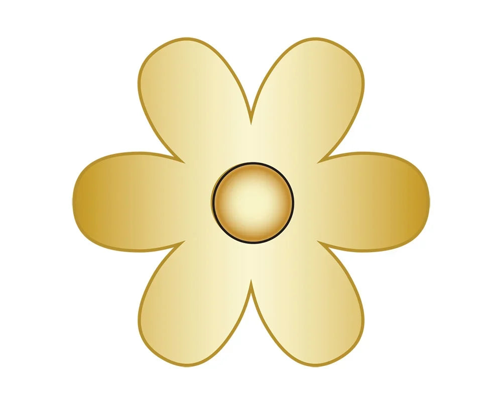 Flower Icon - Gold