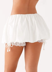 All Mine Bubble Skort - White