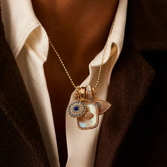 Evil Eye Charm Necklace - Turquoise Evil Eye