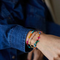 Disney Mickey Mouse Semi-Precious Layered Bracelet - Multi