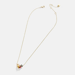 Disney Mickey Mouse Hugging Heart Necklace - Gold