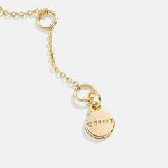 Disney Mickey Mouse Hugging Heart Necklace - Gold