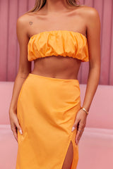Loving Memory Crop Top Mango