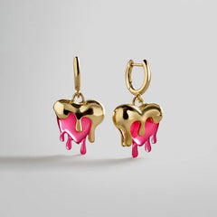 Fatal Attraction Heart Earrings